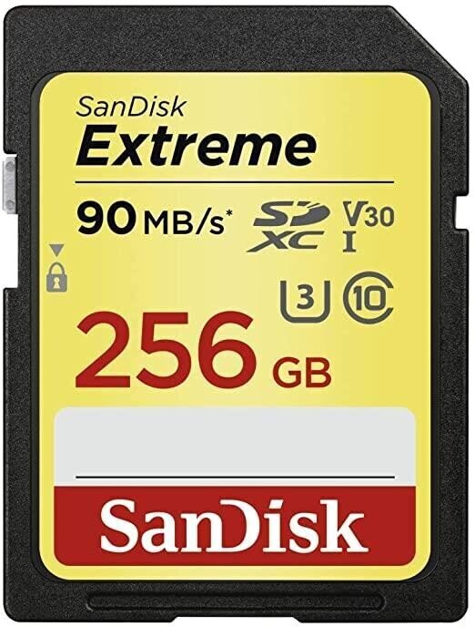 SanDisk Extreme 256GB UHS-1/SDSDXVV-256G-GNCIN cena un informācija | Atmiņas kartes mobilajiem telefoniem | 220.lv