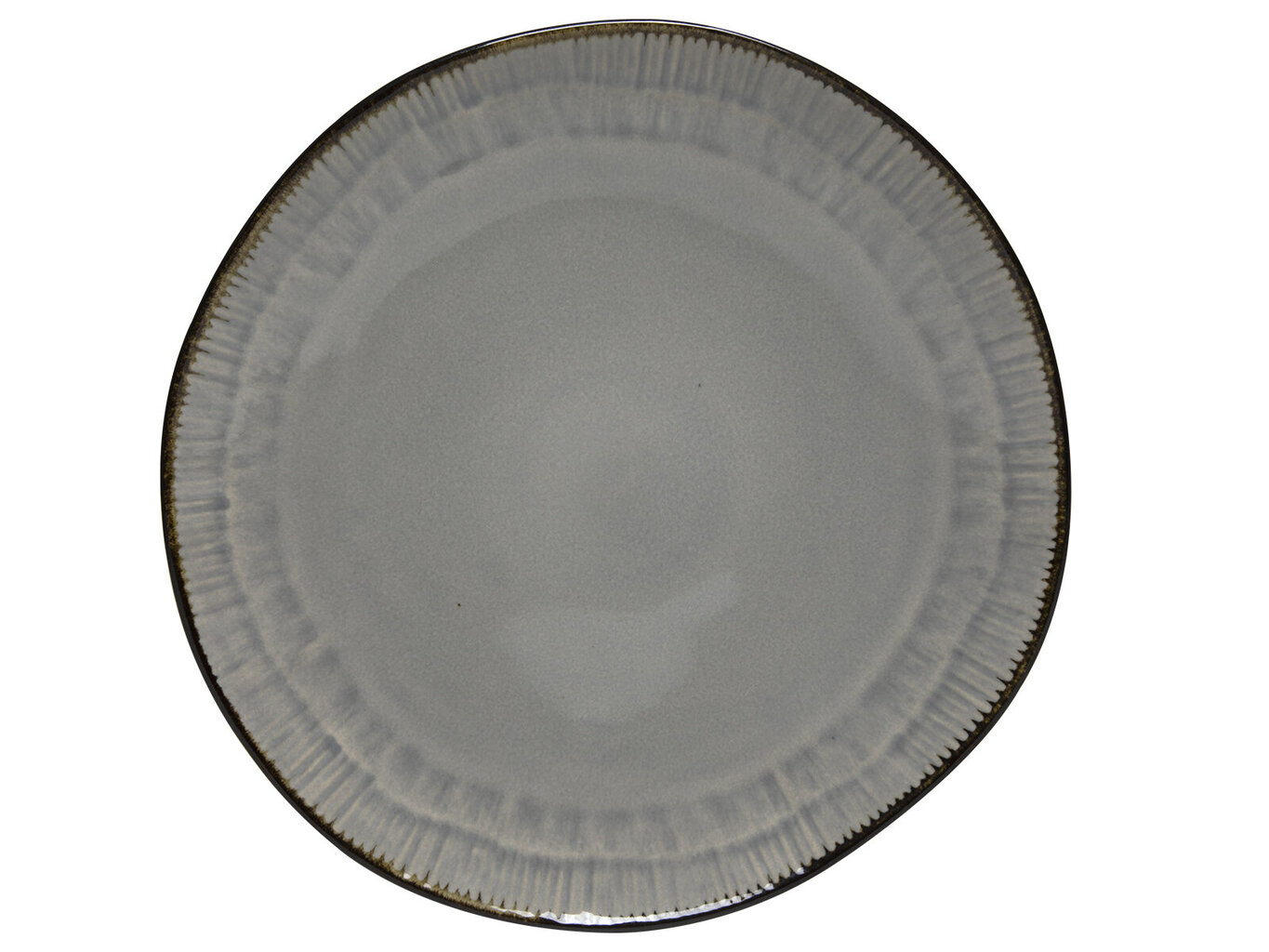 Keramikas šķīvju komplekts BLACK Jeans GRAY, 27 cm, 6 gab. cena un informācija | Trauki, šķīvji, pusdienu servīzes | 220.lv