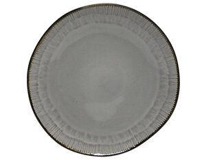 Keramikas šķīvju komplekts BLACK Jeans GRAY, 22 cm, 6 gab. cena un informācija | Trauki, šķīvji, pusdienu servīzes | 220.lv