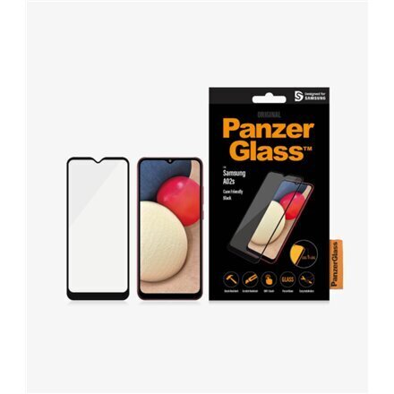 PanzerGlass 7262, piemērots Samsung Galaxy A02s, caurspīdīgs cena un informācija | Ekrāna aizsargstikli | 220.lv