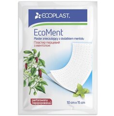 Ecoplast Пластырь перцовый с ментолом перфорированный EcoMent 10×15 см, N1 цена и информация | NordePlast Защитные, дезинфицирующие средства, медицинские товары | 220.lv