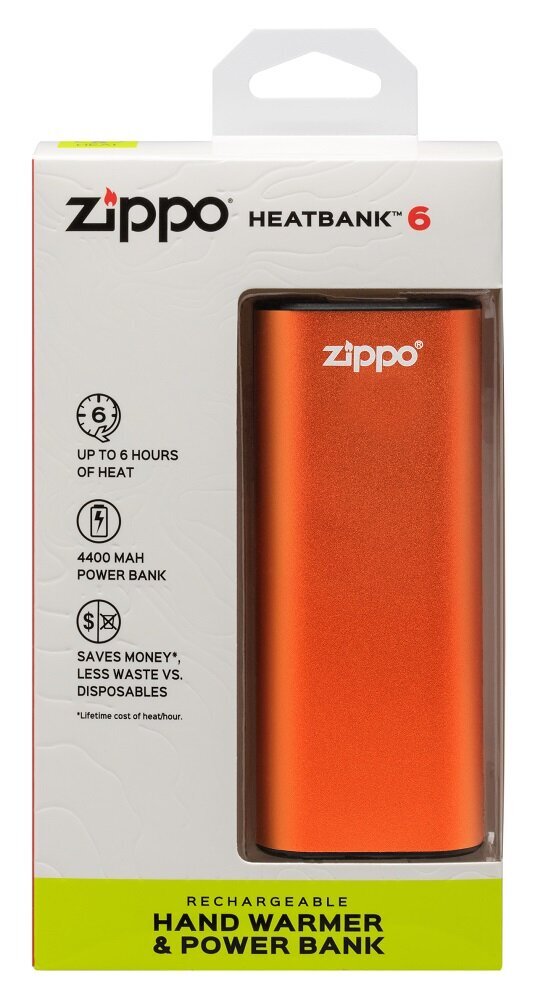 Zippo HeatBank® 6 uzlādējams roku sildītājs + Power bank цена и информация | Lādētāji-akumulatori (Power bank) | 220.lv