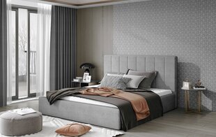 Кровать E-Аudrey, серая цена и информация | Кровати | 220.lv