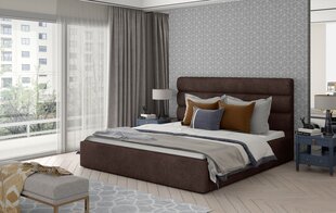 Кровать E-Caramel, коричневая цена и информация | Кровати | 220.lv