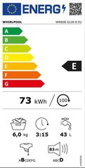 Whirlpool WRBSB 6228 B EU цена и информация | Стиральные машины | 220.lv