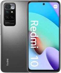 Xiaomi Redmi 10 4G Dual SIM 4/64GB MZB0A6NEU Carbon Grey цена и информация | Мобильные телефоны | 220.lv