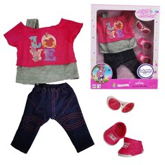 Leļļu apģērbu komplekts, 43-46 cena un informācija | Rotaļlietas meitenēm | 220.lv