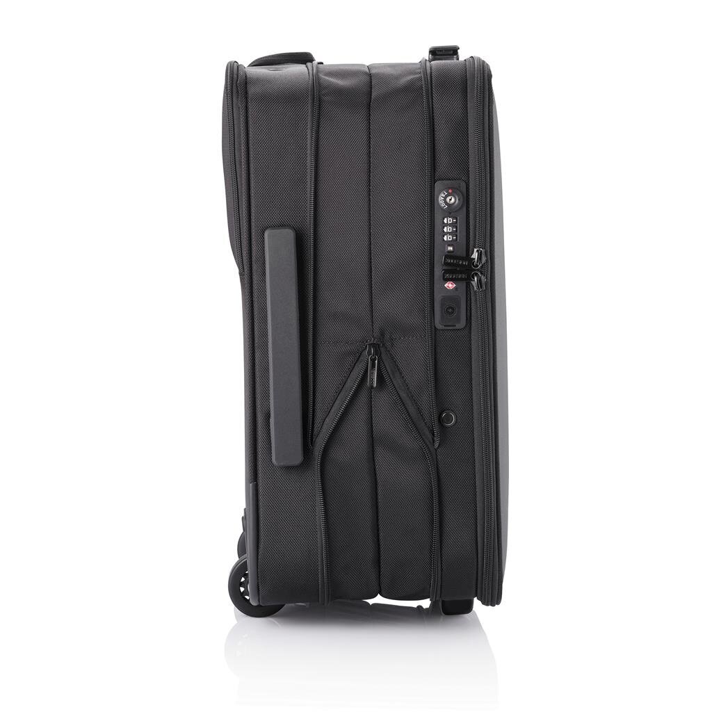 XD DESIGN ceļojumu soma FLEX FOLDABLE TROLLEY BLACK P/N: P705.811 cena un informācija | Koferi, ceļojumu somas | 220.lv