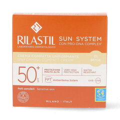 Компактная пудра для лица с эффектом загара Rilastil Sun System Бежевый Spf 50+ (10 г) цена и информация | Пудры, базы под макияж | 220.lv