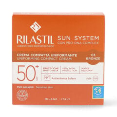 Компактная пудра для лица с эффектом загара Rilastil Sun System Bronze Spf 50+ (10 г) цена и информация | Пудры, базы под макияж | 220.lv