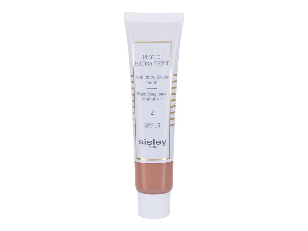 Sisley Phyto Hydra Teint Beautifying Tinted Moisturizer SPF15 - Tonālais krēms 40 ml, 2 Medium #D9AB93 cena un informācija | Grima bāzes, tonālie krēmi, pūderi | 220.lv