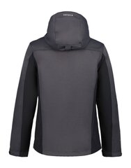 ICEPEAK VĪRIEŠU SOFTSHELL JAKA Bazine 57973-2*270, pelēks/melns 6438522659934 cena un informācija | Vīriešu virsjakas | 220.lv