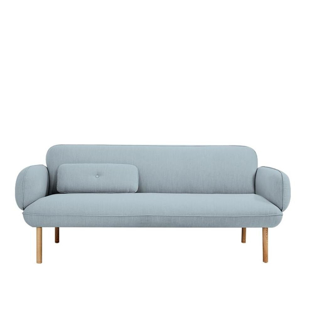Dīvāns DKD Home Decor Metāls Poliesters Debesu zils (200 x 85 x 80 cm) cena un informācija | Dīvāni | 220.lv