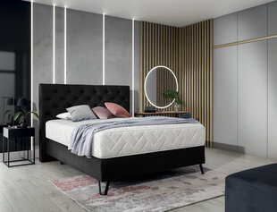 Кровать NORE Cortina, 160x200 см, черный цвет цена и информация | Кровати | 220.lv