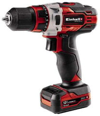 Einhell TE-CD 1 1400 RPM Keyless 1.13 kg Black, Red цена и информация | Шуруповерты, дрели | 220.lv