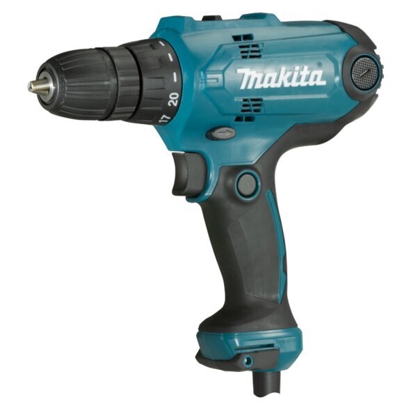 Makita DF0300 drill 1500 RPM Keyless 1.2 kg Black, Blue cena un informācija | Skrūvgrieži, urbjmašīnas | 220.lv