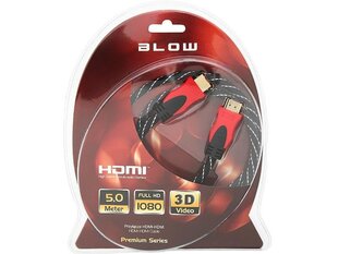 Blow 92-057, HDMI, 5 m cena un informācija | Kabeļi un vadi | 220.lv