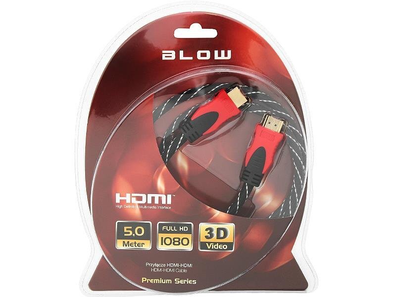 Blow 92-057, HDMI, 5 m цена и информация | Kabeļi un vadi | 220.lv