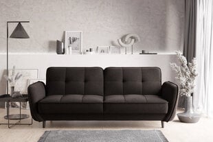 Dīvāns NORE Bellis, melns cena un informācija | Dīvāni | 220.lv