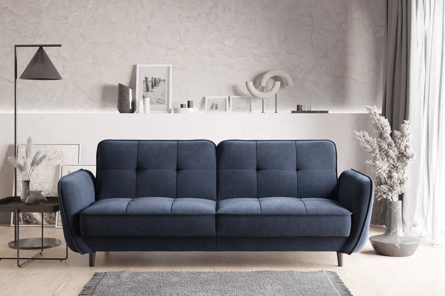 Dīvāns NORE Bellis, pelēcīgi zils cena un informācija | Dīvāni | 220.lv
