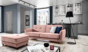 Dīvāns NORE Bellis, gaiši rozā cena un informācija | Dīvāni | 220.lv