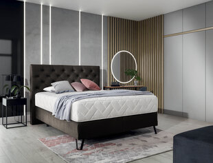 Кровать NORE Cortina, 140x200 см, темно-коричневый цвет цена и информация | Кровати | 220.lv