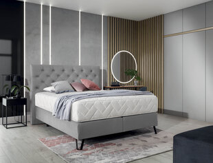 Кровать NORE Cortina, 160x200 см, светло-серый цвет цена и информация | Кровати | 220.lv