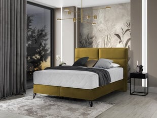 Кровать NORE Safiro, 140x200 см, желтый цвет цена и информация | Кровати | 220.lv