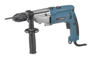 Makita HP2071J urbis Keyless 2900 RPM Black, Blue, Silver 2.5 kg cena un informācija | Skrūvgrieži, urbjmašīnas | 220.lv