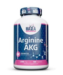 Haya Labs Arginine AKG, 100 tabletes cena un informācija | Slāpekļa oksīda veicinātāji | 220.lv