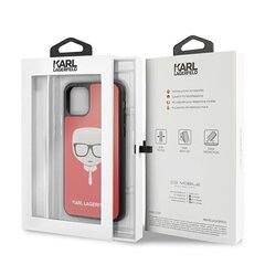 Karl Lagerfeld KLHCN65DLHRE, priekš iPhone 11 Pro, sarkans cena un informācija | Telefonu vāciņi, maciņi | 220.lv