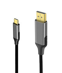 Kabelis USB-C DisplayPort 4K 60Hz Mac Macbook Th 3.0 cena un informācija | Kabeļi un vadi | 220.lv