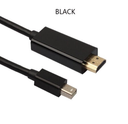 Adapteris Mini DisplayPort HDMI Cable 4k Thunderbolt 180cm Kabelis Macbook Pro Air Un Citiem cena un informācija | Kabeļi un vadi | 220.lv