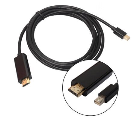 Adapteris Mini DisplayPort HDMI Cable 4k Thunderbolt 180cm Kabelis Macbook Pro Air Un Citiem цена и информация | Kabeļi un vadi | 220.lv