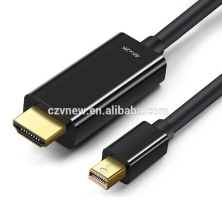 Adapteris Mini DisplayPort HDMI Cable 4k Thunderbolt 180cm Kabelis Macbook Pro Air Un Citiem cena un informācija | Kabeļi un vadi | 220.lv