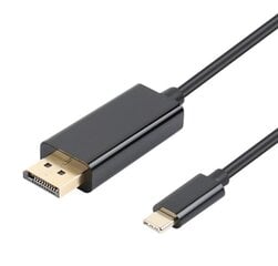 Adaptera Kabelis MHL USB-C DisplayPort 4K 60hz 1,8m Thunderbolt 3.0 Macbook Pro Air Un Citiem цена и информация | Адаптеры и USB разветвители | 220.lv