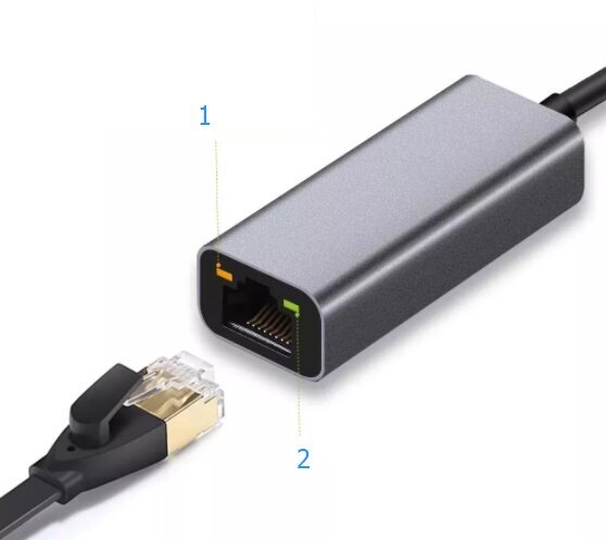 Zenwire RJ45 USB 3.0 Ethernet adapteris GIGABIT 1000 Mbps LAN A cena un informācija | Adapteri un USB centrmezgli | 220.lv