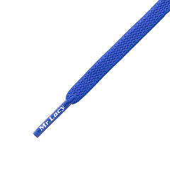 Mr.Lacy Flexies plakanas gumijas šņores, zilas, 70 cm cena un informācija | Līdzekļi apģērbu un apavu kopšanai | 220.lv