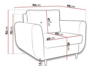 Krēsls Dynan I-Endo 7707 цена и информация | Кресла в гостиную | 220.lv