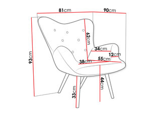 Krēsls COPSE-Kronos 01 cena un informācija | Atpūtas krēsli | 220.lv