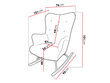 Šūpuļkrēsls AKCJUSZ-Magic Velvet 2234 cena un informācija | Atpūtas krēsli | 220.lv