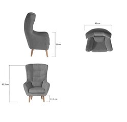 Кресло Arti 1F-Mat Velvet 63 цена и информация | Кресла для отдыха | 220.lv