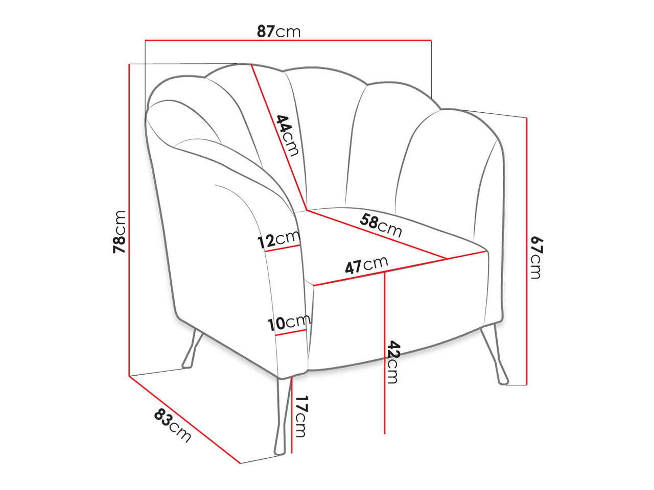 Atzveltnes krēsls TERKAZ-Eureka 2132 zelta цена и информация | Atpūtas krēsli | 220.lv