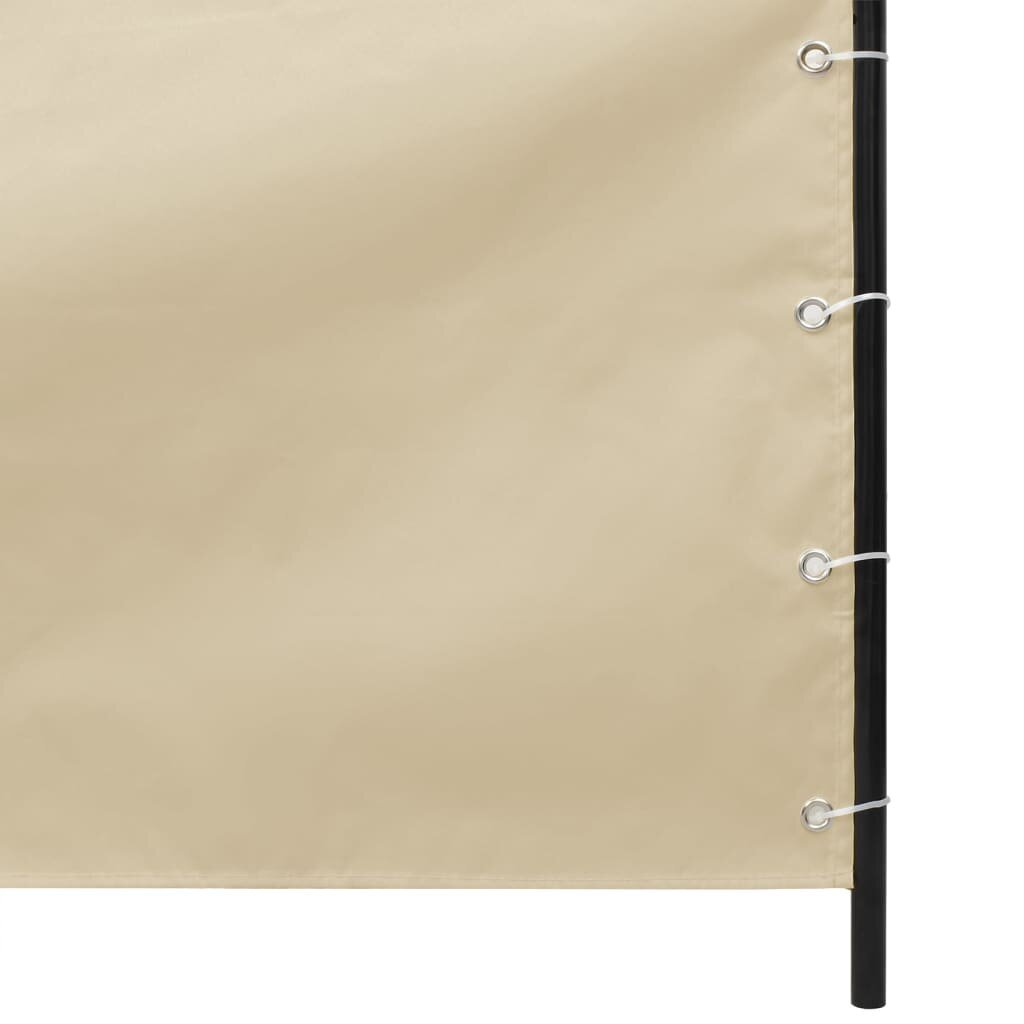 VidaXL balkona aizslietnis, 140x240 cm, bēšs oksforda audums cena un informācija | Saulessargi, markīzes un statīvi | 220.lv