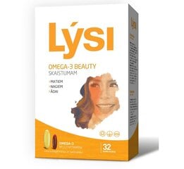 Uztura bagātinātājs - zivju eļļa, LYSI Omega-3 Beauty devas N32 cena un informācija | Vitamīni, preparāti, uztura bagātinātāji labsajūtai | 220.lv