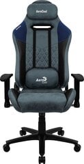 Aerocool DUKE AeroSuede Universāls spēļu krēsls, melns/zils cena un informācija | Biroja krēsli | 220.lv