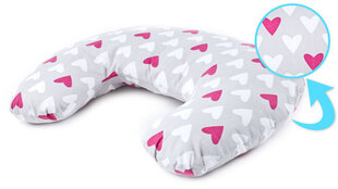 Подушка для кормления Sensillo, розовые сердечки цена и информация | Подушки для беременных и кормящих | 220.lv