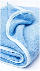 Mīksts vannas dvielis Sensillo Water Friends Hippo, 100x100, zils cena un informācija | Mazuļa mazgāšana | 220.lv