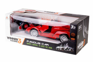 RC Winner Racing 3 Lamborghini sarkanā automašīna cena un informācija | Rotaļlietas zēniem | 220.lv