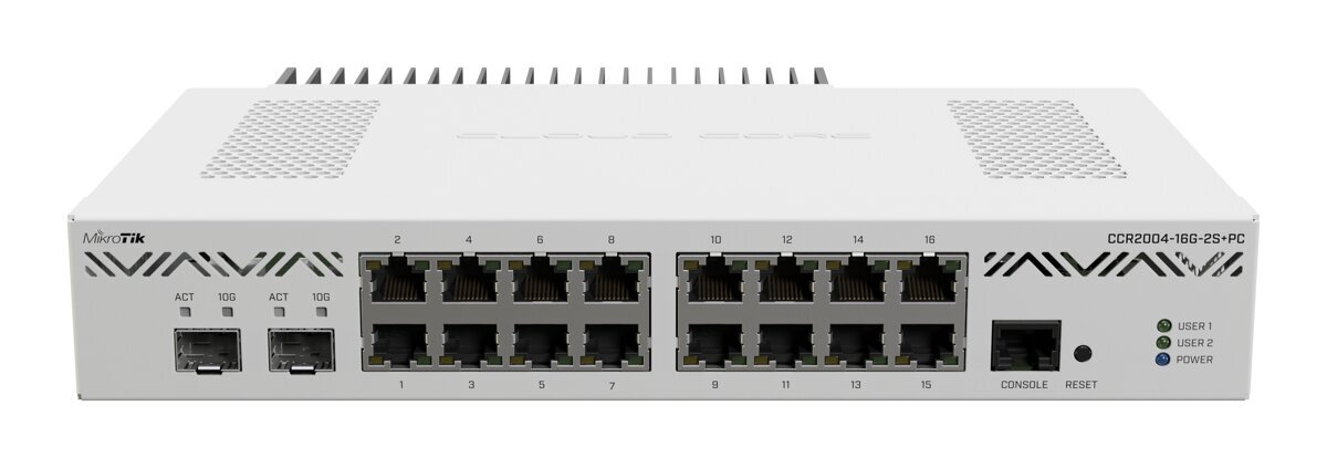 Mikrotik CCR2004-16G-2S+PC cena un informācija | Rūteri (maršrutētāji) | 220.lv